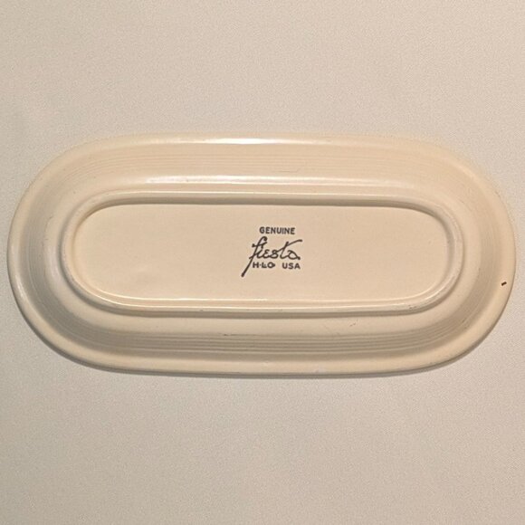 Vintage Fiesta Original Ivory Utility Tray, Homer Laughlin 1936-1946 - Picture 2 of 3